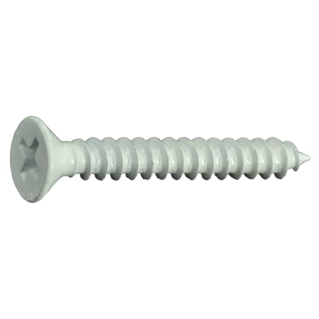 Midwest Fastener Sheet Metal Screw, #8 x 1-1/4 in, Painted Steel Flat Head Phillips Drive, 30 PK 36251